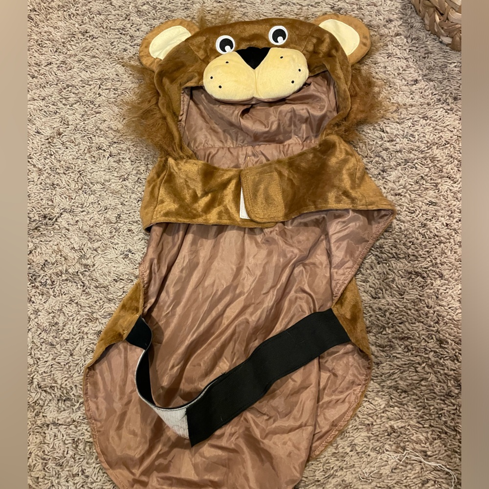 Lion costume for dog